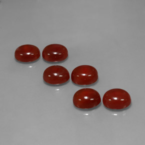 30.30 ct Red Carnelian Gemstone, Carnelian Gem in Oval Cabochon Shape for Sale.