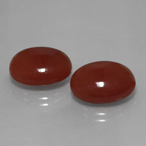 13.33 ct Red Carnelian Stone, Natural Carnelian in Oval Cabochon Shape for Sale