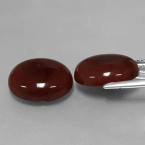 Carnelian Gemstone in 14 x 12 mm (calibrated) Size for Sale, Carnelian Stone in Reddish Brown Color