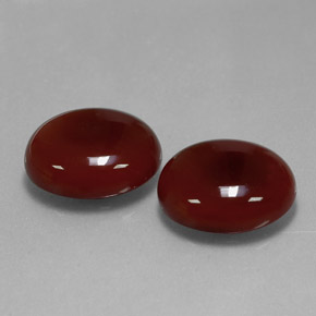 13.33 ct Red Carnelian Stone, Natural Carnelian in Oval Cabochon Shape for Sale