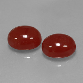 5.88 ct Orange Carnelian Stone, Natural Carnelian in Oval Cabochon Shape for Sale