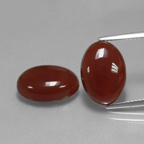 11.25 ct Red Carnelian Gemstone, Carnelian Gem in Oval Cabochon Shape for Sale.