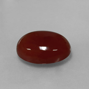 5.98 ct Orange Carnelian Stone, Natural Carnelian in Oval Cabochon Shape for Sale