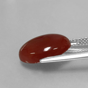 Carnelian Gemstone in 14 x 10 mm (calibrated) Size for Sale, Carnelian Stone in Red Orange Color
