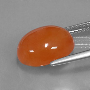 Carnelian Gemstone in 12 x 10 mm (calibrated) Size for Sale, Carnelian Stone in Orange Color