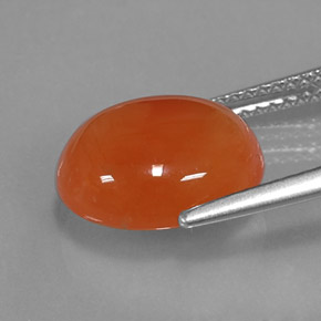 Carnelian Gemstone in 12 x 10 mm (calibrated) Size for Sale, Carnelian Stone in Red Orange Color
