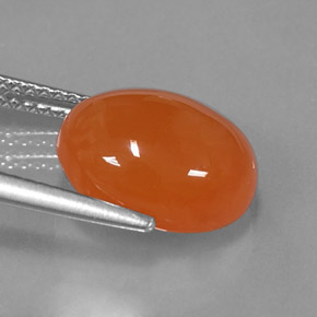 Carnelian Gemstone in 12 x 10 mm (calibrated) Size for Sale, Carnelian Stone in Orange Color