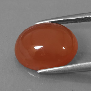 Carnelian Gemstone in 12 x 10 mm (calibrated) Size for Sale, Carnelian Stone in Orange Color