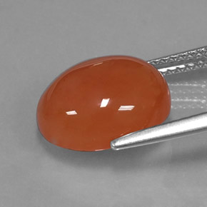 Carnelian Gemstone in 12 x 10 mm (calibrated) Size for Sale, Carnelian Stone in Orange Color