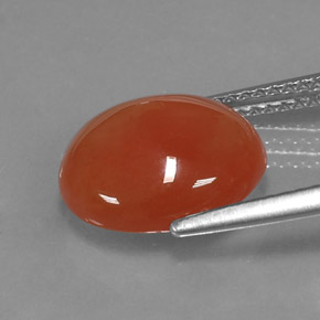 Carnelian Gemstone in 12 x 10 mm (calibrated) Size for Sale, Carnelian Stone in Red Orange Color