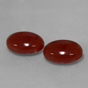 10.68 ct Red Carnelian Stone, Natural Carnelian in Oval Cabochon Shape for Sale