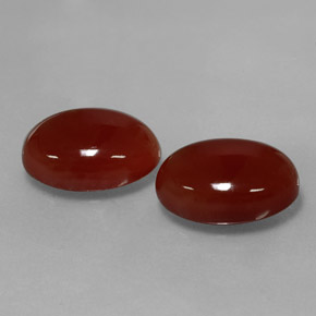 11.33 ct Red Carnelian Stone, Natural Carnelian in Oval Cabochon Shape for Sale