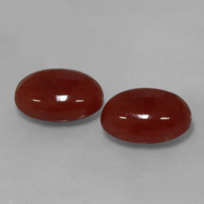 11.24 ct Red Carnelian Stone, Natural Carnelian in Oval Cabochon Shape for Sale