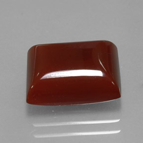 5.78 ct Orange Carnelian Stone, Natural Carnelian in Baguette Cabochon Shape for Sale