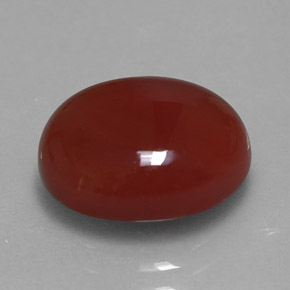 4.71 ct Red Carnelian Stone, Natural Carnelian in Oval Cabochon Shape for Sale