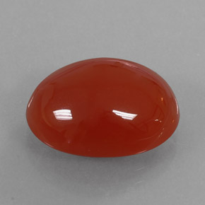 9.21 ct Orange Carnelian Stone, Natural Carnelian in Oval Cabochon Shape for Sale