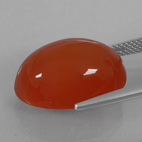 Carnelian Gemstone in 18.5 x 13.5 mm Size for Sale, Carnelian Stone in Orange Color