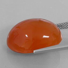 Carnelian Gemstone in 20 x 15 mm (calibrated) Size for Sale, Carnelian Stone in Orange Color