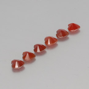 Carnelian Gemstone in 4.2 x 4.1 mm Size for Sale, Carnelian Stone in Orange Color