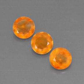 1.18 ct Orange Carnelian Gemstone, Carnelian Gem in Round Facet Shape for Sale.