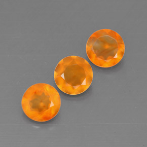 1.18 ct Orange Carnelian Stone, Natural Carnelian in Round Facet Shape for Sale