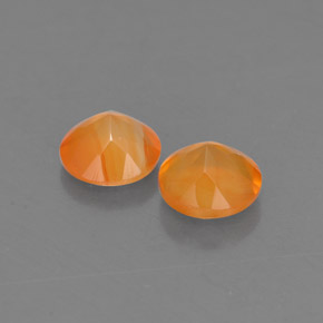 Carnelian Gemstone in 5 mm (calibrated) Size for Sale, Carnelian Stone in Orange Color