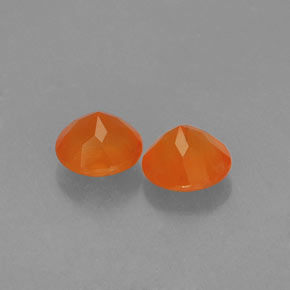 Carnelian Gemstone in 4.7 mm Size for Sale, Carnelian Stone in Orange Color