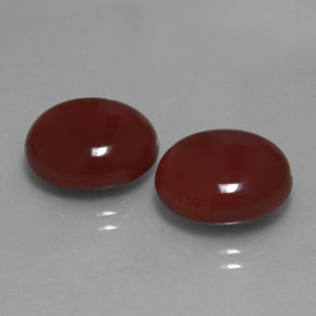 11.44 ct Red Carnelian Stone, Natural Carnelian in Oval Cabochon Shape for Sale