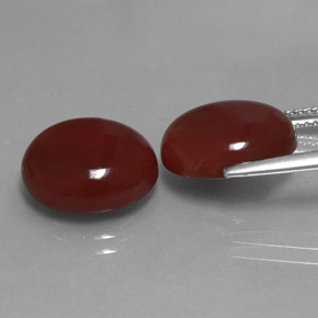 Carnelian Gemstone in 13.1 x 11.1 mm Size for Sale, Carnelian Stone in Brownish Red Color
