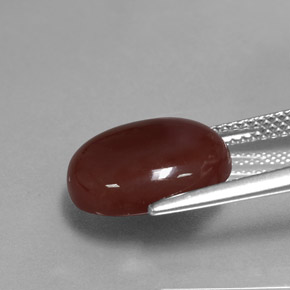 Carnelian Gemstone in 13.1 x 11.1 mm Size for Sale, Carnelian Stone in Reddish Brown Color
