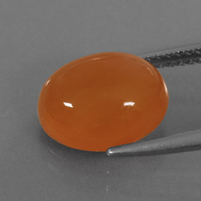 Carnelian Gemstone in 11 x 9 mm (calibrated) Size for Sale, Carnelian Stone in Orange Color