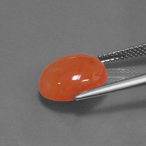 Carnelian Gemstone in 12 x 10 mm (calibrated) Size for Sale, Carnelian Stone in Orange Color