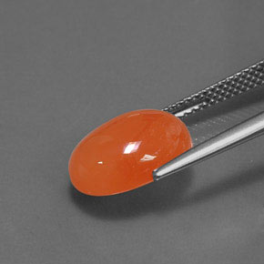 Carnelian Gemstone in 12 x 10 mm (calibrated) Size for Sale, Carnelian Stone in Orange Color