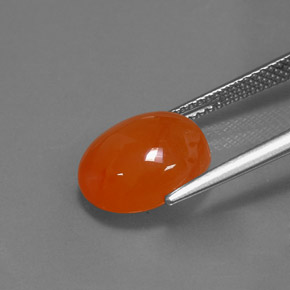 Carnelian Gemstone in 12 x 10 mm (calibrated) Size for Sale, Carnelian Stone in Orange Color