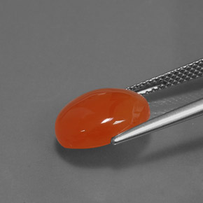 Carnelian Gemstone in 12 x 10 mm (calibrated) Size for Sale, Carnelian Stone in Orange Color