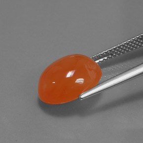 Carnelian Gemstone in 12 x 10 mm (calibrated) Size for Sale, Carnelian Stone in Orange Color