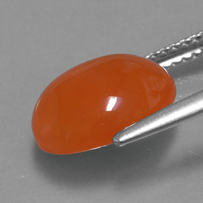 Carnelian Gemstone in 11 x 9 mm (calibrated) Size for Sale, Carnelian Stone in Orange Color