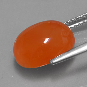 Carnelian Gemstone in 11 x 9 mm (calibrated) Size for Sale, Carnelian Stone in Orange Color