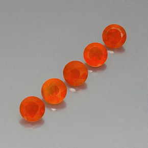 2.33 ct Orange Carnelian Stone, Natural Carnelian in Round Facet Shape for Sale