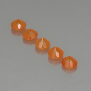Carnelian Gemstone in 5 mm (calibrated) Size for Sale, Carnelian Stone in Orange Color