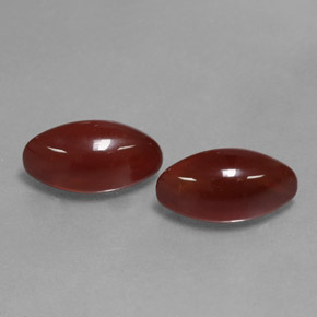5.29 ct Orange Carnelian Stone, Natural Carnelian in Marquise Cabochon Shape for Sale