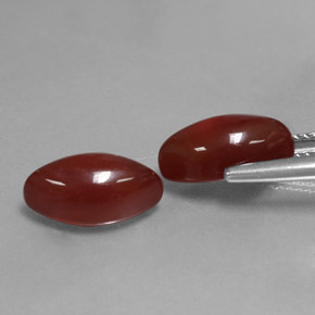Carnelian Gemstone in 12 x 6 mm (calibrated) Size for Sale, Carnelian Stone in Red Orange Color