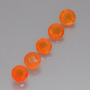 2.20 ct Orange Carnelian Stone, Natural Carnelian in Round Facet Shape for Sale