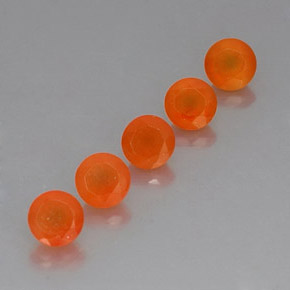 2.69 ct Orange Carnelian Stone, Natural Carnelian in Round Facet Shape for Sale