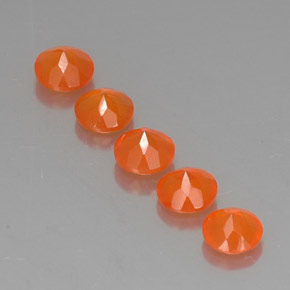 Carnelian Gemstone in 5 mm (calibrated) Size for Sale, Carnelian Stone in Orange Color