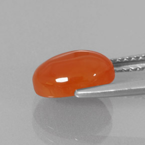 Carnelian Gemstone in 9 x 7 mm (calibrated) Size for Sale, Carnelian Stone in Orange Color