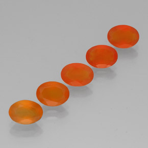 3.72 ct Orange Carnelian Stone, Natural Carnelian in Oval Facet Shape for Sale