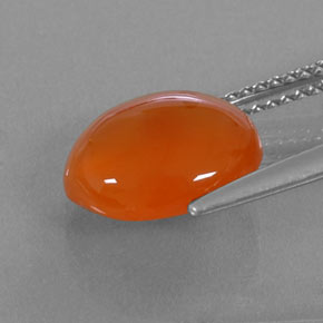 Carnelian Gemstone in 11 x 9 mm (calibrated) Size for Sale, Carnelian Stone in Orange Color
