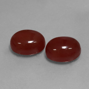 6.01 ct Red Carnelian Stone, Natural Carnelian in Oval Cabochon Shape for Sale