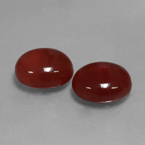 7.33 ct Red Carnelian Stone, Natural Carnelian in Oval Cabochon Shape for Sale